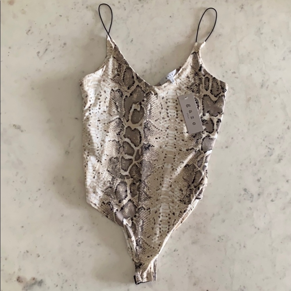 Snake skin Print bodysuit